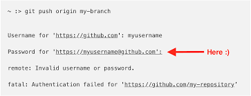 Github Error Authentication Failed From The Command Line By Ginny Fahs Medium