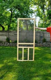 And when the back door is open at the same time there is a nice flow of air that i especially like on cooler days. How To Install A Screen Door Teeny Ideas