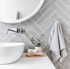 Grey Herringbone Tile Bathroom Wall Bathroomcolors Herringbone Tile Bathroom Grey Bathroom Tiles Bathroom Wall Tile Design