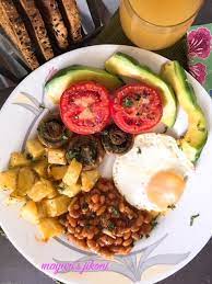 English Breakfast Ovo Vegetarian Style Vegetarian Breakfast Recipes Vegetarian English Breakfast Vegetarian Meal Plan