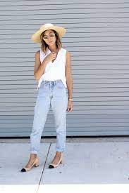 Zara Cap Toe Mid Heel Unconscious Style Shhtephs Mid Heel Shoe W Contrasting Toe Cap Zara Vintage Mom Jeans Guess Low Heels Outfit Fashion Style