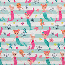 Mermaid Striped Knit Fabric Hobby Lobby 1724459