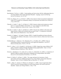 Myers, md, faap thomas d. Resources For Young Children With Asd
