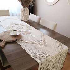 Handmade Macrame Table Runner Cotton Boho Decor Home Wedding Backdrop Table Runner Tassels Rustic W 12 X L 80 Inch 5 Day In Delivery In 2020 Macrame Table Runner Boho Table Runner Bohemian Table