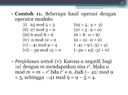 Enter two numbers, with the first number a being the dividend while the second smaller modulo: Bahan Kuliah Matematika Diskrit Ppt Download