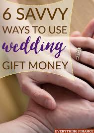 The name of the couple is also printed. 6 Savvy Ways To Use Your Wedding Gift Money