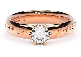 We craft couple engagement rings in style. Classic Elvish Engagement Ring Red Gold Jens Hansen