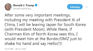 Jun 29, 2019 · while there, if chairman kim of north korea sees this, i would meet him at the border/dmz just to shake his hand and say hello(?)! What Happened At Trump And Kim Jong Un S Third Meeting In North Korea