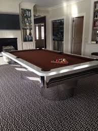 Chrome Pool Table By Mitchell Pool Tables Modern Pool Table Pool Table Modern Pools
