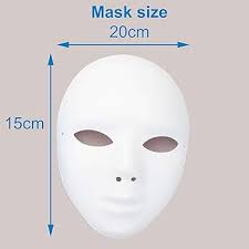 Baker Ross E1144 Ross Masken aus Plastik zum Basteln und Bemalen für Kinder  ideal zum Kindergeburtstag und Karneval