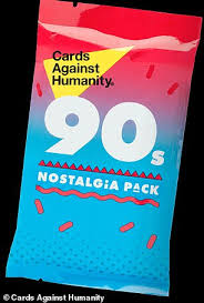 23 white & 7 black cards about the 1990s, a popular decade. Company Makes A Friends Themed Cards Against Humanity Inspired Deck Daily Mail Online