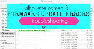 Silhouette Cameo 3 Firmware Update Errors 3 Ways To Fix It Silhouette Cameo Software Silhouette Cameo Silhouette Tutorials