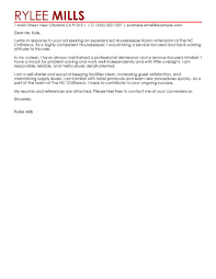 To get the job, you have to show results. Housekeeping Cover Letter July 2021