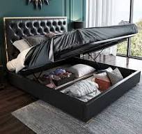 2022 nouveau modèle moderne européen chambre meubles luxe en cuir lit Double