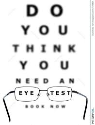 Eye Test Chart And Glasses Illustration 43576424 Megapixl