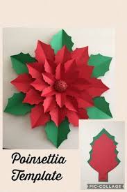 Pdf Poinsettia Template Manualidades Navidenas Manualidades Flor De Navidad