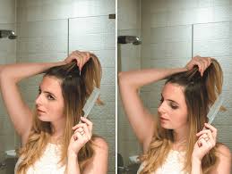 It seems that there is nothing special. Easy Half Up Ponytail Tutorial Plus My Post Styling Hair Care Repair System The Urban Umbrella