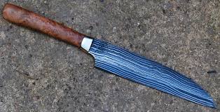 Hocho Lame De 15 6 Cm Forgee En Damas Cheveux Manche En Loupe De Tilleul Sauvage Stabilise Garde Laiton Disponible Ho Cho Blade Of 6 15 Cutelaria Facas