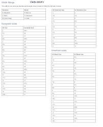 clarks conversion charts blunts shoes official site