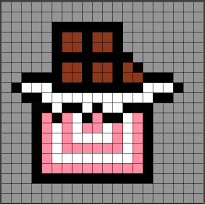 Muster Hama Lebensmittelperlen Nam Nam Hier Haben Sie Eine Sehr Einfache Vorlage In 2020 Pixel Art Pattern Pixel Art Pokemon Graph Paper Art