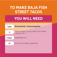 Sautéed shrimp cooked in garlic butter & white wine, served with cabbage relish, baja sauce, cotija cheese on a flour tortilla. Amazon Com Mccormick Street Taco Baja Fish Seasoning Mix 0 75 Oz Pack Of 12 Grocery Gourmet Food