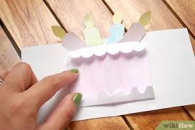 I print on cardstock to make the card study enough to sit on the table. How To Make A Birthday Cake Pop Up Card Robert Sabuda Method