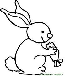 Rabbit Eating Carrot Coloring Sheet In 2020 Coloring Pages Carrot Colour Color