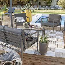 Decouvrez tous nos produits salon de jardin sur leroymerlin.be. Salon Bas De Jardin Lisboa Aluminium Gris Salon De Jardin Leroy Merlin Iziva Com