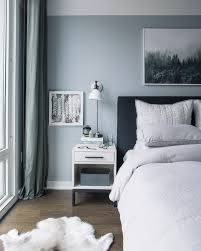 This bedroom proves the power of paint + wood trim to create an accent wall that'll wake up any bedroom's style. Bedroom Makeover The Reveal Bright Bazaar By Will Taylor Blue Bedroom Walls Blue Bedroom Decor Serene Bedroom
