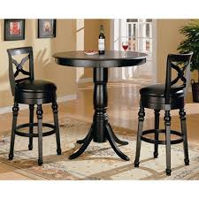 Kids table and chairs kids table and chair set kids desk kids tablet kids wood t. Black Finish Round Top Counter Height 3 Piece Bar Table Set By Coaster 100278