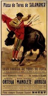 Plaza De Toros De Salamanca Fine Art Giclee Print Poster Salamanca Vintage Posters
