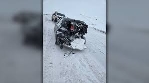 I-90 restricted to one lane after three-vehicle crash