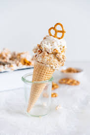 Peanut Butter Ripple Philadelphia Style Ice Cream With Peanut Brittle And Pretzels Brittle Butter Cream Ice Peanut Brittle Pretzels Ice Cream Ice Cream