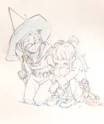 ursula and akko by 生活習慣病 gomi dame332 anime character design anime sketch sketches