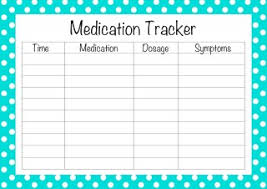 Medication Tracker Form Kozen Jasonkellyphoto Co