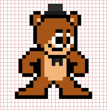 Freddy Fazbear Fnaf Minecraft Pixel Art Pixel Art