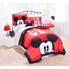 Mickey Classic Luv Twin Quilt Set Walmart Com Disney Bedding Mickey Mouse Bedroom Mickey Mouse Bedding
