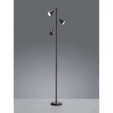 Trio Narcos Moderne Beleuchtung Schwarz Matt Metal Stehlampe