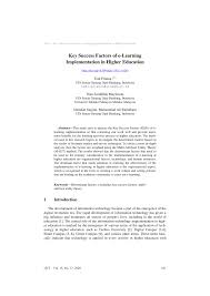 Humas@undiksha.ac.id kenal dekat undiksha tentang undiksha Pdf Key Success Factors Of E Learning Implementation In Higher Education
