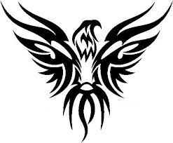 Black And White Eagle Tattoo Designs Tribal Eagle Colouring Pages Black Eagle Tattoo Tribal Artwork Tribal