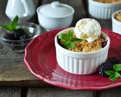 Mini Crumble Aux Mures Et Aux Amandes Sans Beurre Crumble Aux Mures Recette Crumble