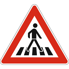 Darf jeder stvo schilder aufstellen? Gefahrzeichen Vz 101 11 Fussgangeruberweg Aufstellung Links Retroreflektierend Verkehrsschilder Discounter