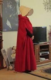 Handmaid S Tale Costume Robe Simplicity 5794 Modified With Arm Slits In Side Seams Under Cap Pattern Handmaids Tale Costume Geek Clothes Book Week Costume