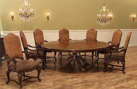 Are you looking for large dining tables can seat up to 12 people? Expandable Round Walnut Dining Table Formal Traditional