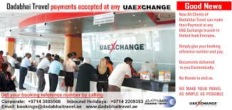 Dadabhai Travel Payments Accepted At Any Uae Exchange Branch In Uae Traveling By Yourself Dubai Tour Travel