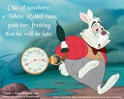 Late White Rabbit Alice In Wonderland Cartoon Alice In Wonderland Rabbit White Rabbit Alice In Wonderland