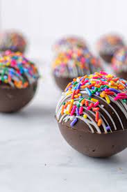 Funfetti Cocoa Bombs How To Make Hot Cocoa Chocolate Bombs Recipe In 2021 Chocolate Bomb Hot Chocolate Gifts Chocolate