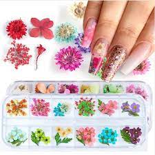 Dried flowers for nails near me. Nail Art Flowers Mix Dried Flowers Nail Art Stickers Nail Flowers Dry Flowers Nail Art Dry Flowers For Nails Wish