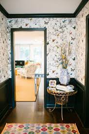 Schumacher Birds And Butterflies Wallpaper Uk Schumacher Birds And Butterflies Wallpaper Multi On White 2704420 Hallway Wallpaper Wallpaper Decor Home Decor