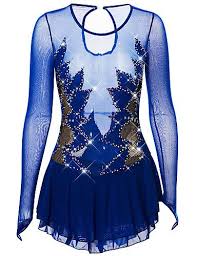 157 49 21grams Figure Skating Dress Women S Girls Ice Skating Dress Royal Blue Open Back Spandex Stretch Yarn High Elasticity Training Competition Skating W Figure Skating Dresses Skater Dresses Casual Royal Blue Dresses